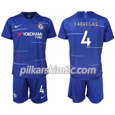 Koszulka Chelsea FABREGAS 4 Dziecięca Główna 2018-2019 - Koszulki Piłkarskie
